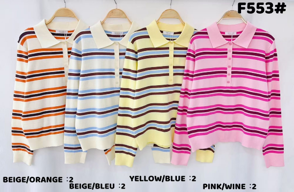 Bluzki damskie Roz Standard, Mix kolor Paczka 10 szt